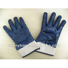 Перчатки с нитриловым покрытием, защитная манжета, с фишками